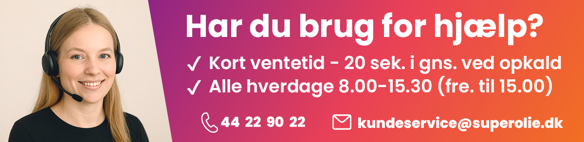 SuperOlie - Vores kundeservice hjælper dig
